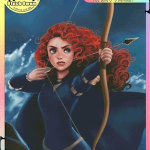 Tapfere Schöne und das Biest Ariel (Die kleine Meerjungfrau) Festliche Parade - Kreuzstichvorlage Zählmuster PDF