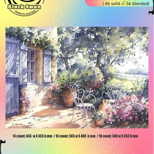 French House - Chart Counted Cross Stitch Pattern craft PDF