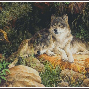 Wild Love Talking to Mum Wild animal - Stickmuster Kreuzstichmuster PDF