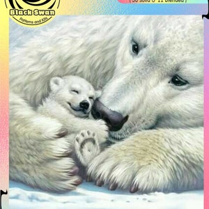 So viel Liebe North Pole Talking to Mum Wildtier - Zählvorlage Kreuzstich Anleitung PDF