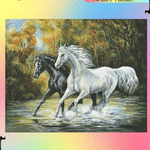 Laufende Pferde Elegance of form Pferd - Zählvorlage Zählmuster PDF