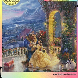 Die Schöne und das Biest Ariel (Die kleine Meerjungfrau) Festliche Parade - Kreuzstich Stickmuster PDF