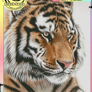 Tiger Ruhen Ozelot Elster Bauernhof friends Hühner Im Rosengarten - Kreuzstich Stickmuster Stickmuster PDF basteln