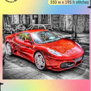 Italienisches Erbe Eleganz der Form Auto Transport Vichacle - Zählung Kreuzstichvorlage Handwerk PDF
