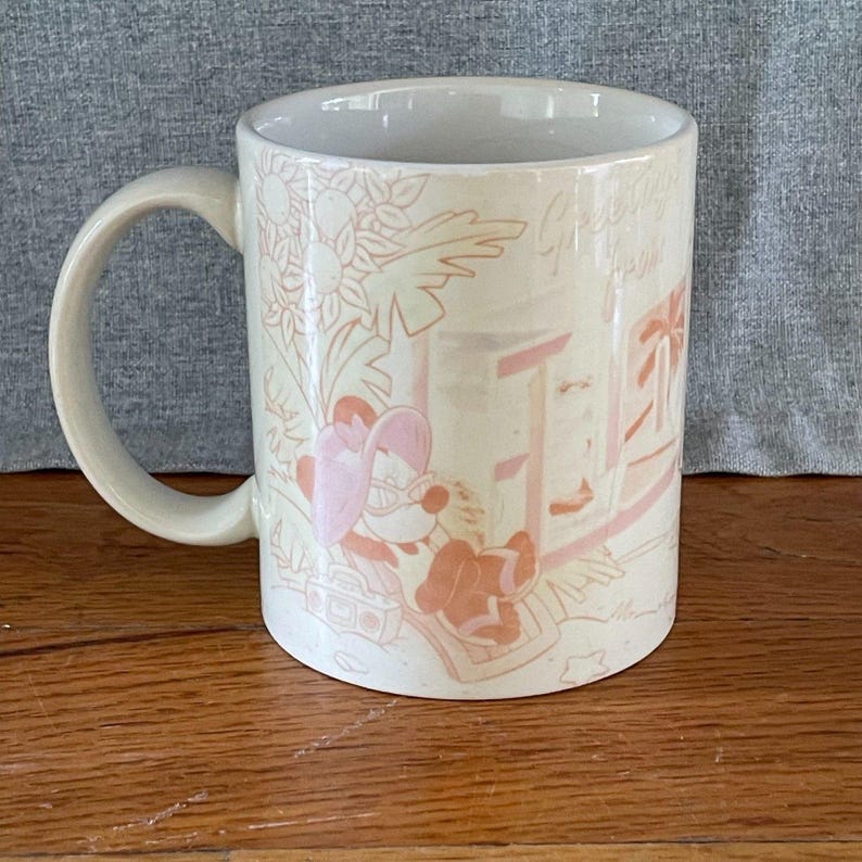 Vintage Disney Mickey Mouse Mug Set Applause Hallmark Coffee Cup Collection Retro Disney Kitchen Decor Gift for Disney Fans image 2
