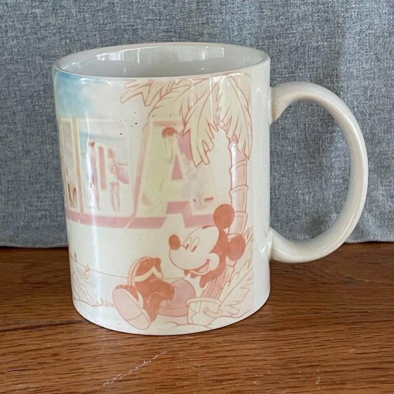 Vintage Disney Mickey Mouse Mug Set Applause Hallmark Coffee Cup Collection Retro Disney Kitchen Decor Gift for Disney Fans image 10