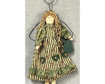 Vintage 1996 My Collection Angel Doll 23.5" Cloth Folk Art Country Decor