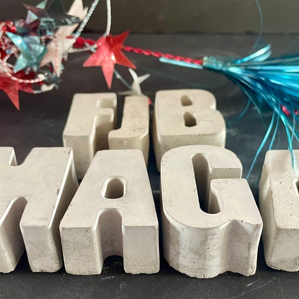 MAGA | FJB | Cement Letter | Concrete Letters | Handmade | JLK