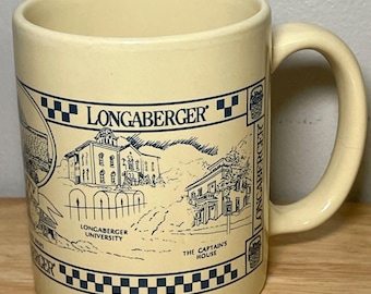 Vintage Longaberger Dresden Ohio Landmark Mug Worlds Largest Basket