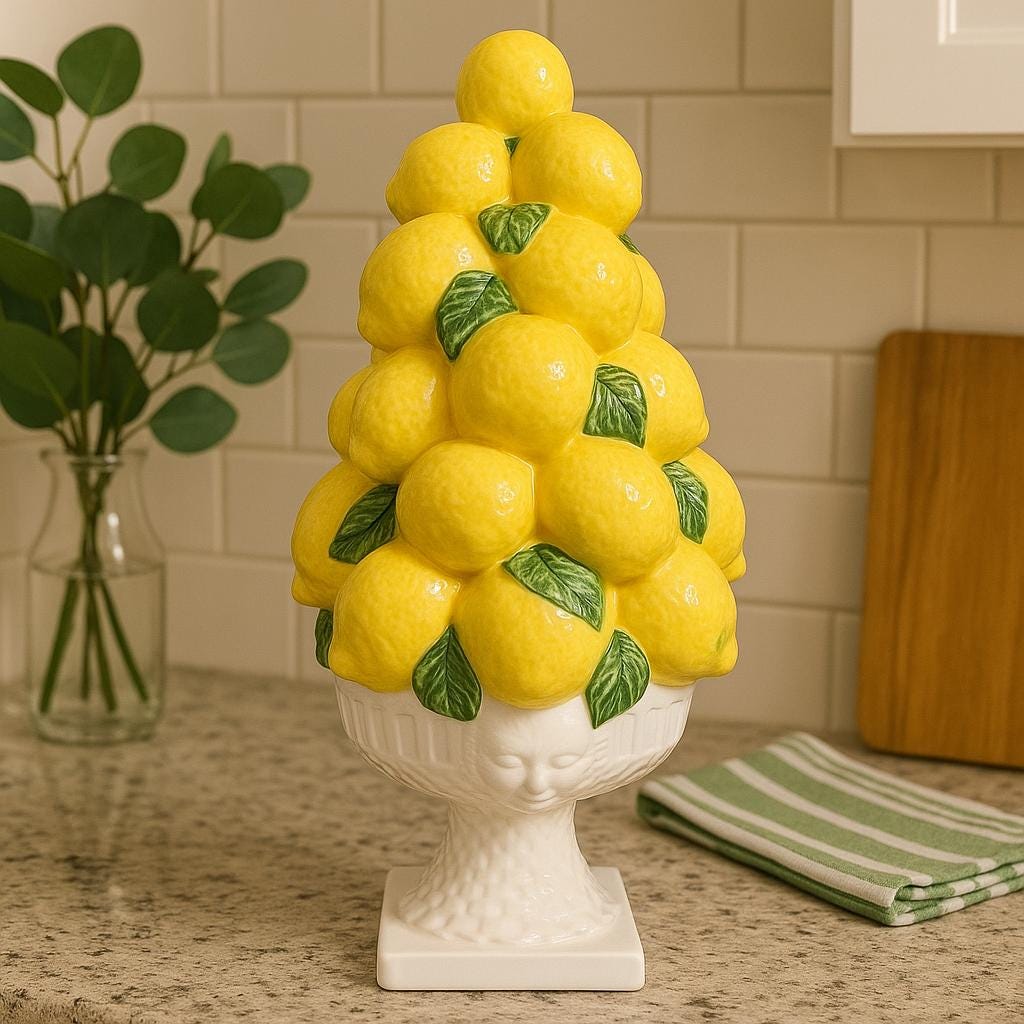 置物 remon 置物 remon Ceramic Lemon Topiary - Etsy