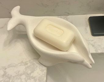Cement DOLPHIN SOAP Dish Holder | Self-Draining | Sealed | Handmade | JLK