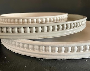 Cement Aromatherapy BEAD TRAY | Concrete Round Trays | 7" and 10" Diameter | Candle Holder | Perfume or Jewelry Tray | HandMade | JLK