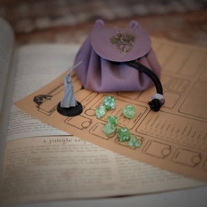 Tiny Polyhedral Dice Set / Mini Dice Set of 7 - Light Green / More Colour Available / Dice for RPG games / Table-top Board Game DND