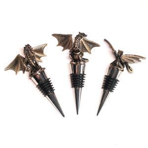 Dragon Bottle Stopper/Wine Stopper / 3D Metal / Accessories for Home Bar Restaurant