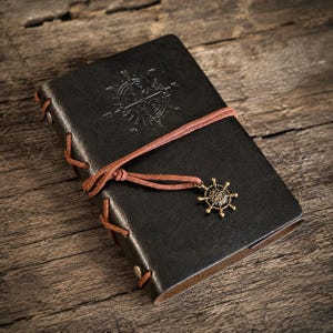 Vintage A6-notitieblok NST: blanco dagboek, schetsboek