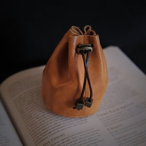 Leather Dice Bag Yellow Suitable For 5-6 Sets Of Dice For Table-top Game Lover RPGs Game