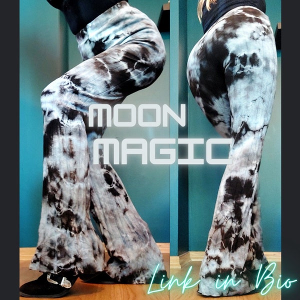 handdyed Batik Schlaghose, Gr. M "Moon Magic"