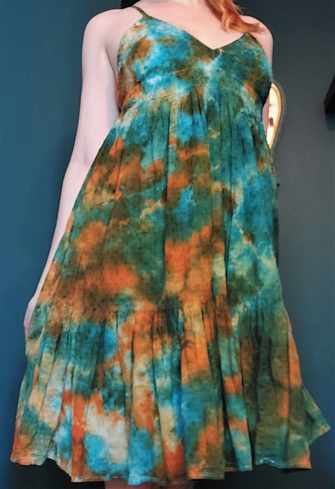 Retro Batik Handdyed Vintage Retro Batik Dress Size S, andromeda Skies - Etsy