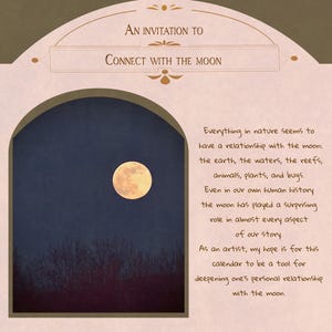 Calendario de fases lunares, 2026. Edición "Canción". ¡Arte funcional y caprichoso! imagen 16