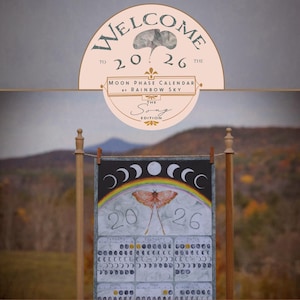 Calendario de fases lunares, 2026. Edición "Canción". ¡Arte funcional y caprichoso!