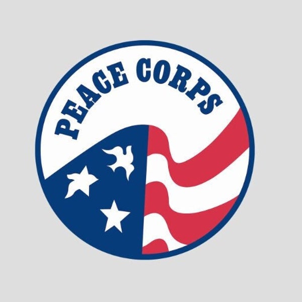 Sticker - Peace Corps Sign logo - car, truck, laptop sticker