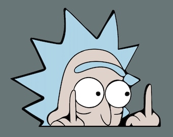 Rick Middle Finger - Etsy