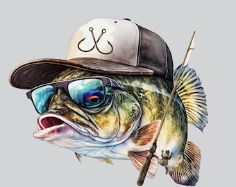 Sticker - so hooked, cool fishing design - Water proof car, laptop, water bottle, phone sticker