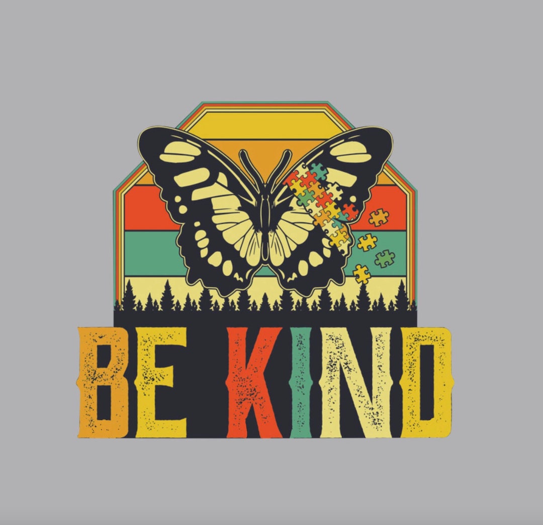 Sticker Be Kind Butterfly Car, Truck, Laptop Sticker - Etsy