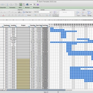 Gantt Chart for Excel