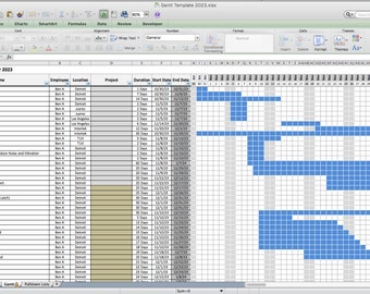 Gantt Chart for Excel