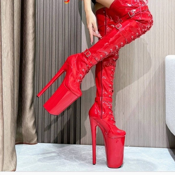 Thigh High Mens Boots Etsy