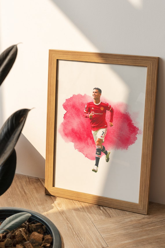 Cristiano Ronaldo Manchester United Wall Print Wall Decor Etsy UK
