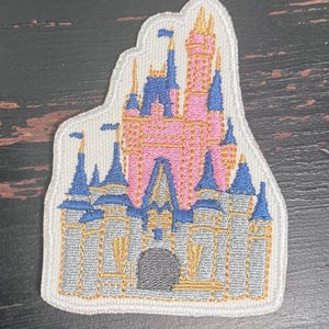 Disney Castle iron on patch, Disneyland Patch, Jacket patches