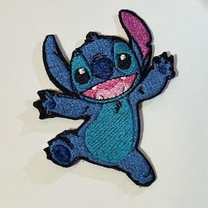 Stitch Iron On Patch: Embroidered Disneyland Applique