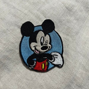 Mickey Mouse Iron on Patch, Disneyland Patches,