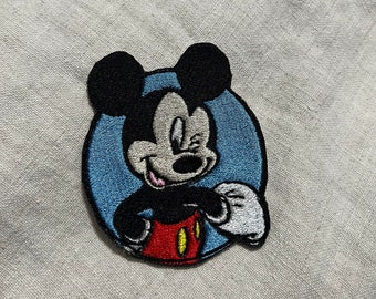 Mickey Mouse Iron on Patch, Disneyland Patches,