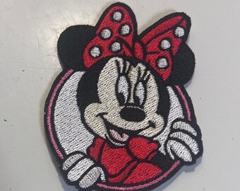 Minnie Mouse patch, Disneyland patches, iron on patch, Disney