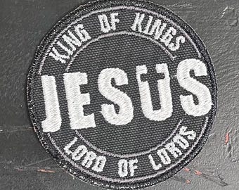Faith Jesus iron on patch, jacket patches, Cross Patches, King of Kings