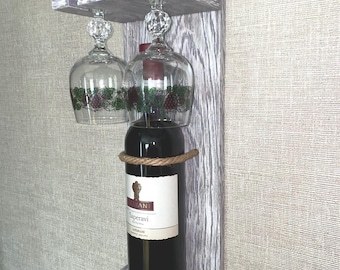 Home decor.Wine rack.Vintage.Wine storage.Wall decor.Handmade.Wooden wine holder.Wooden crafts