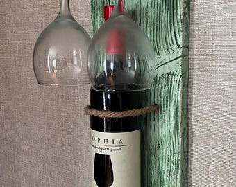 Wooden wine rack.Wine holder.Wine stand.Handcrafted.Home decor.Bottle holder