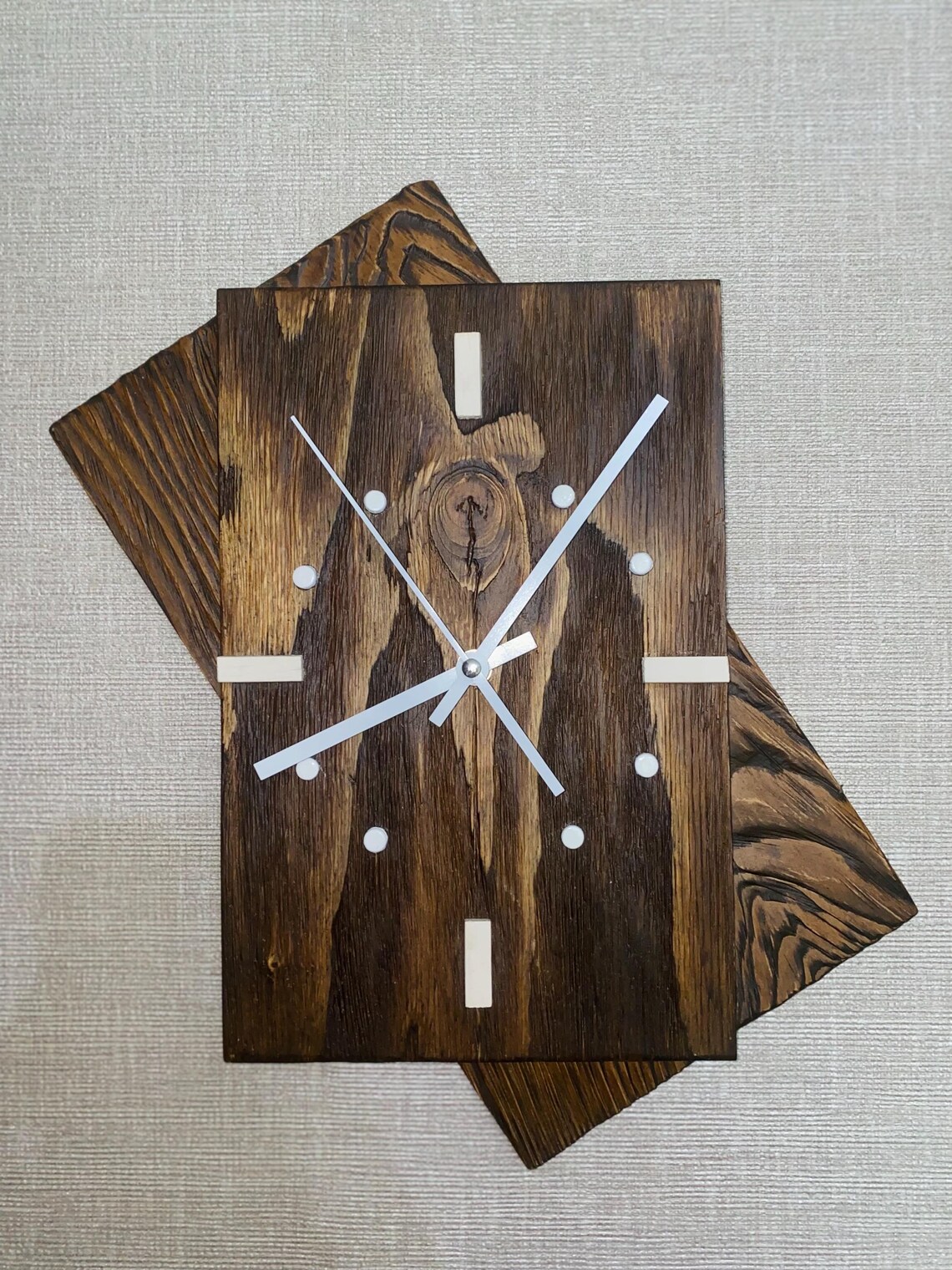 Handmade Wooden Wall Clock: Rustic Farmhouse Decor - Etsy