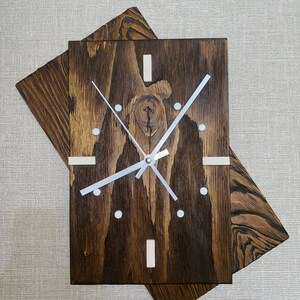 Handmade Wooden Wall Clock: Rustic Farmhouse Decor