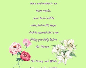 Printable Greeting Card with Encouraging Scripture and Other Words