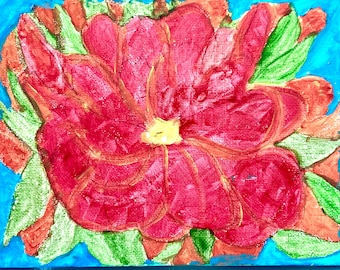 Digital | | Flower | Single | Acrylic | Painting|  Printable