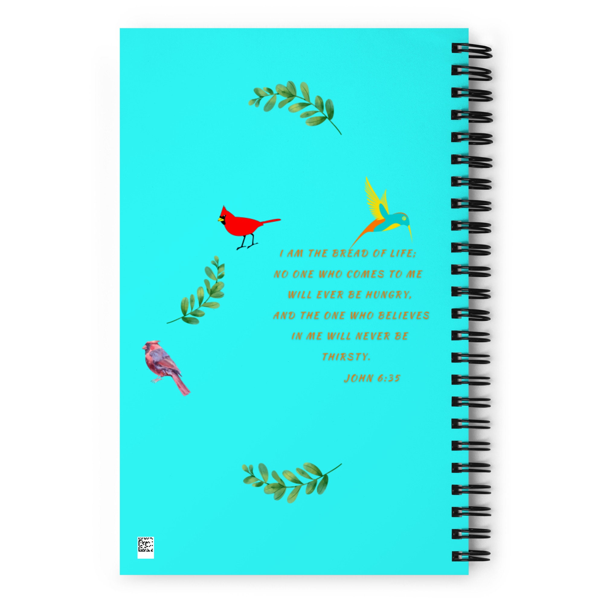 Artistic, Journal, Bible Verse, Scripture, John 6:35 - Etsy