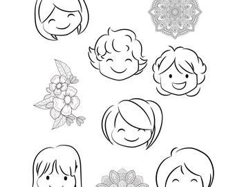 Printable, Digital, Coloring Sheet, Bible Verses, Children, Kids, Isaish 43:2