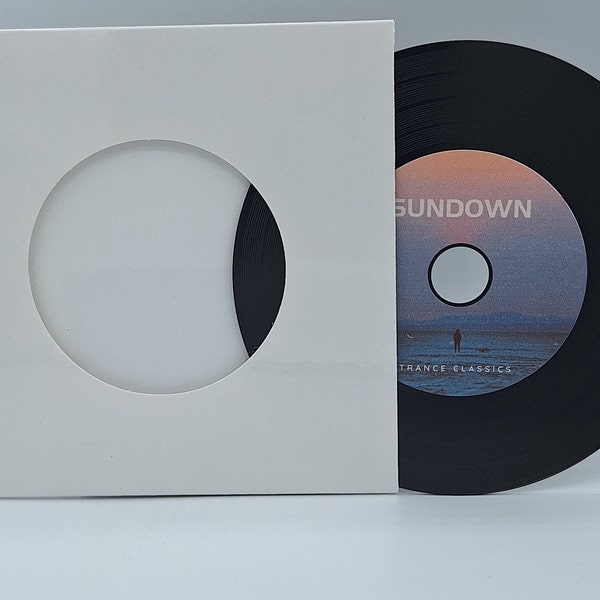 Créez un CD personnalisé - CD vinyle personnalisé avec étiquettes centrales personnalisables. Parfait pour un anniversaire/un cadeau.