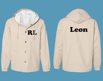 CUSTOM WATERPROOF WINDBREAKER Jacket | Personalized Unisex Streetwear | Custom Logo Outdoor Jacket, Team, Brand Merchandise