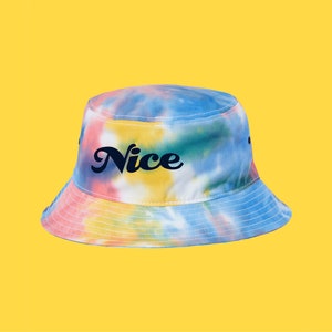 TIE DYE BUCKET Hat, Custom Bucket Hat, Cotton Bucket Hat, Colorful Bucket Hat, Unique Printed Handmade Summer Bucket Hat, Customized Gifts