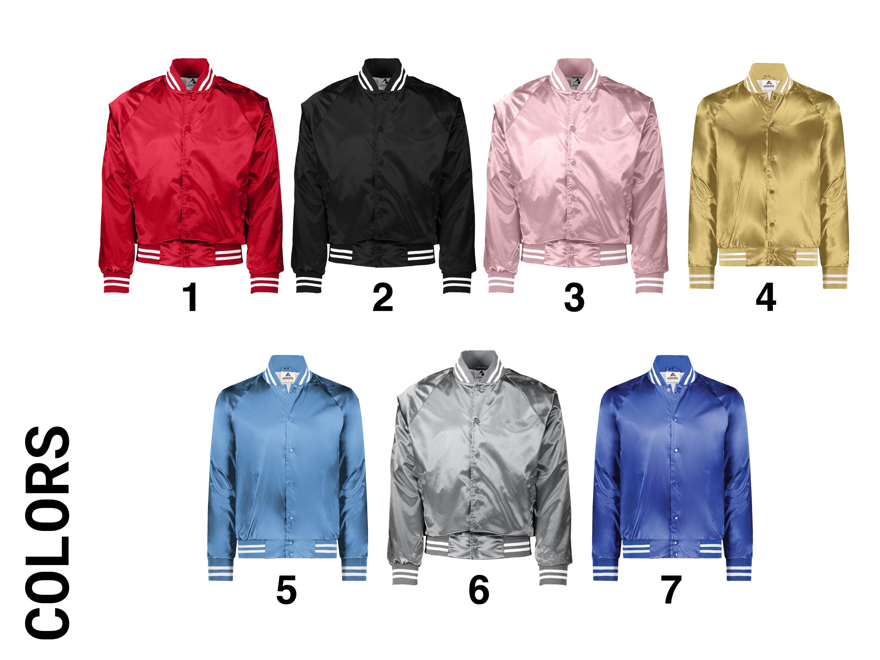 CUSTOM SATIN JACKET, Satin Bomber Jacket, Custom Varsity CUSTOM SATIN JACKET, Satin Bomber Jacket, Custom Varsity